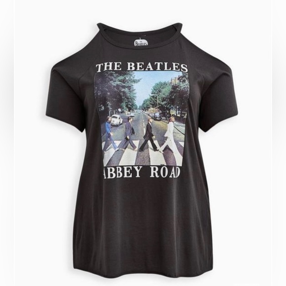 Torrid Beatles Classic Cold Shoulder Tee 3/3X/22-24 - Picture 4 of 9